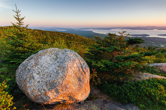 Sunrise over Cadillac Mountain, Acadia National Park