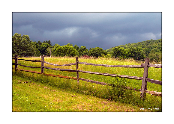 Field in Storm Greeting Card