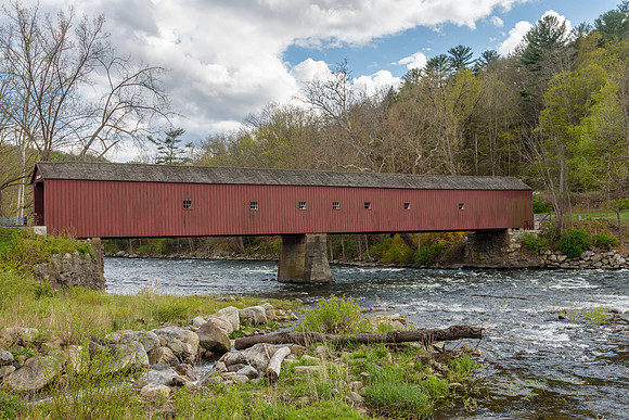 Cornwall  Covered Bridge in Spring