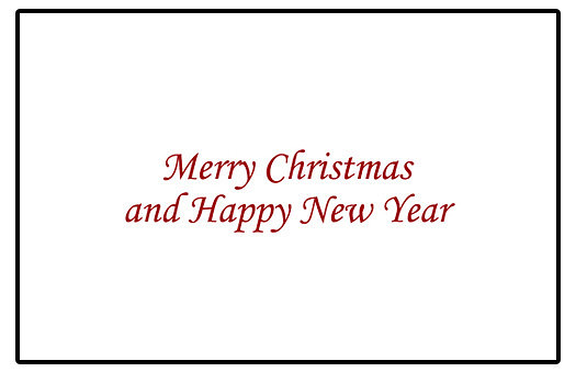 Merry Christmas inside email